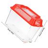 Tragbarer Mini-Fischbehälter Kunststoff Handheld-Aquarium für Goldfische Betta Kleine Wassertiere Transparent Sicher Einfaches Design