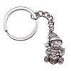 Merry Christmas Keychain Letter Charm Holiday Key Holder 28mm Ring
