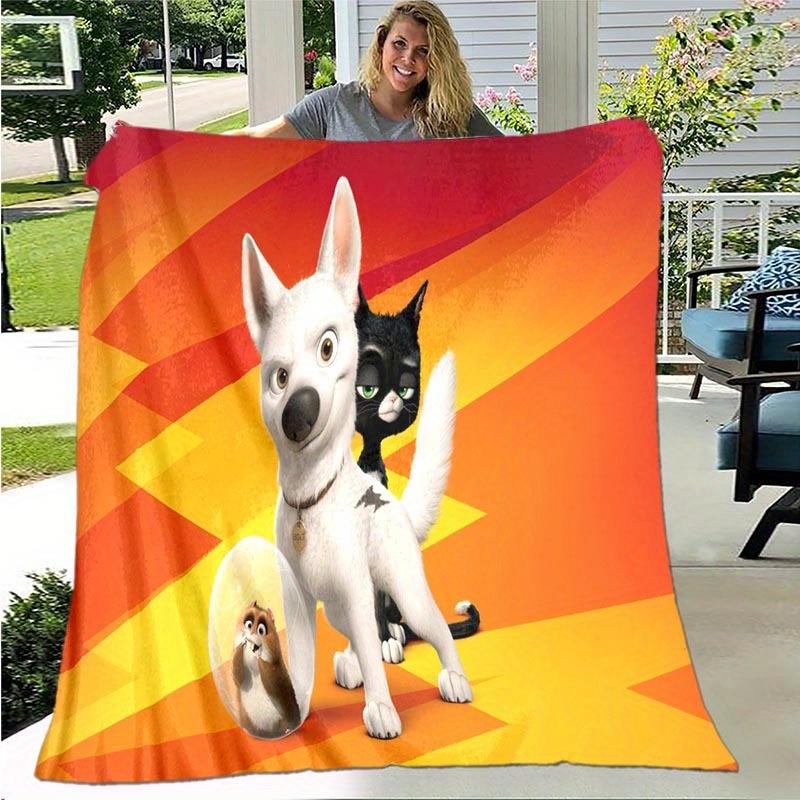 1pc Bolt Printing Blanket Soft, All Season Throw for Living Room, Bedroom,Personalized Gift with Adorable Cartoon Design