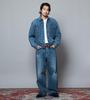 Lee 101 101-Z WIDE denim pants mid blue LL PlusLong