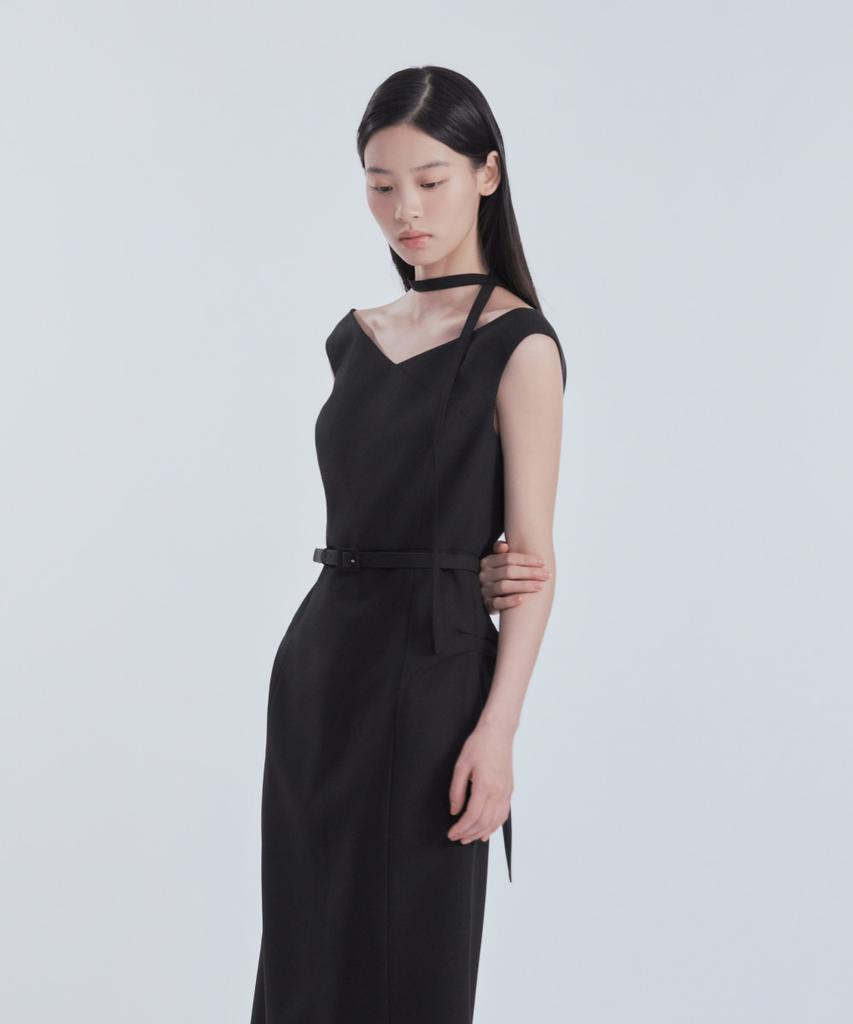 Mausolleum Sienna Semi Off-Shoulder Maxi Dress - Black