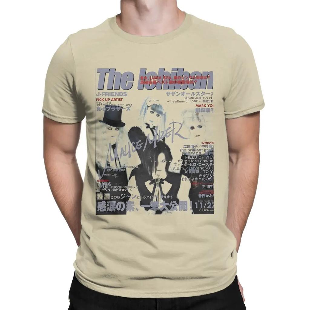 ZX TEE Malice Mizer Trička zpěváka kapely Vintage trička Kulatý výstřih Rocková trička Krátký rukáv zboží