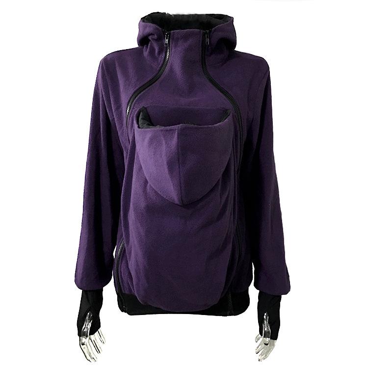 2025 Women's Autumn/Winter Hot-Selling 3-in-1 Multifunctional Mummy Kangaroo Hoodie Coat