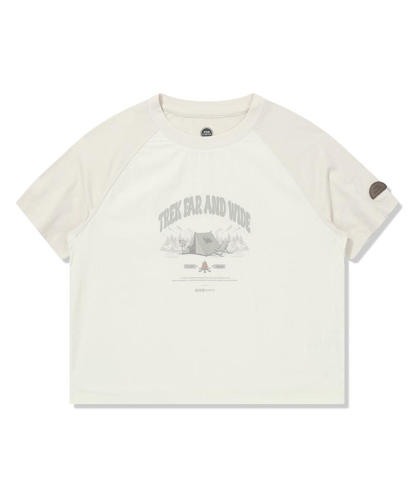 BBC EARTH Women'S Camp Wind Guard Tee Ivory