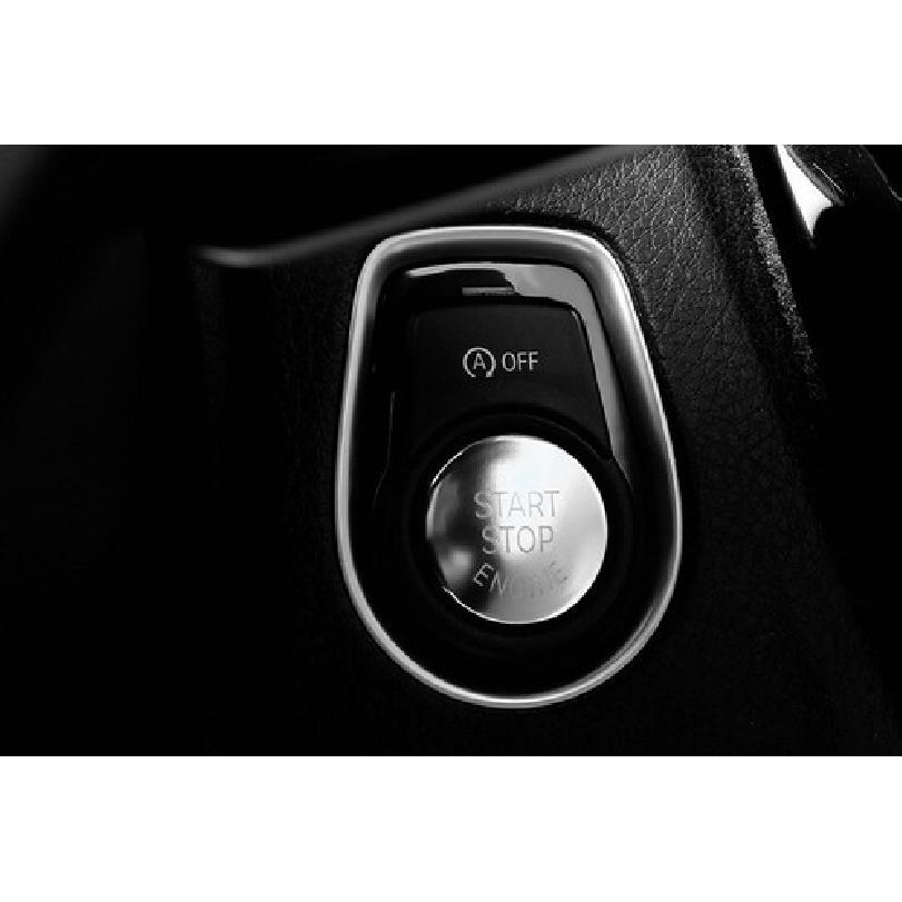 2013- One-Click Startup Button Matte Silver For BMW 3 4 Series GT Cover Trim