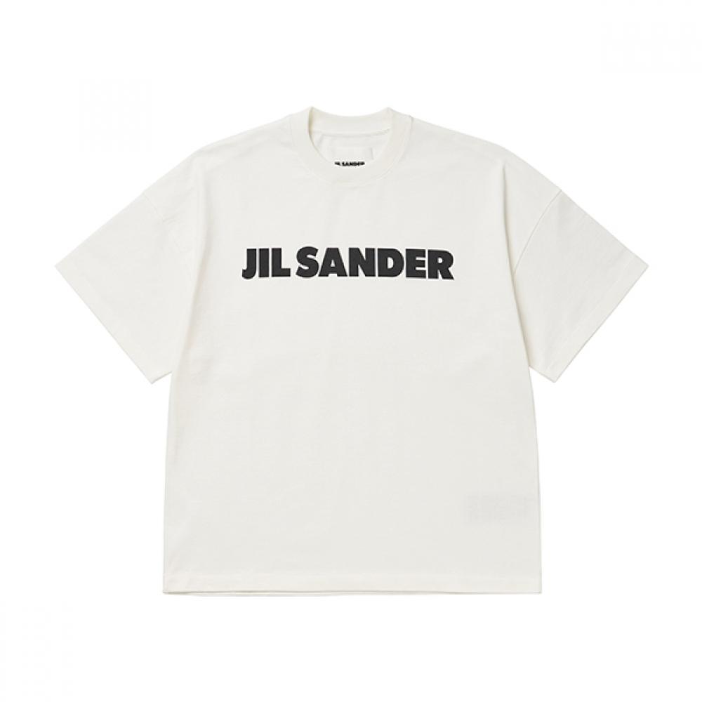 Jill Sander J21gc0001 J45148 102 Logo Men S Short Sleeve Tee