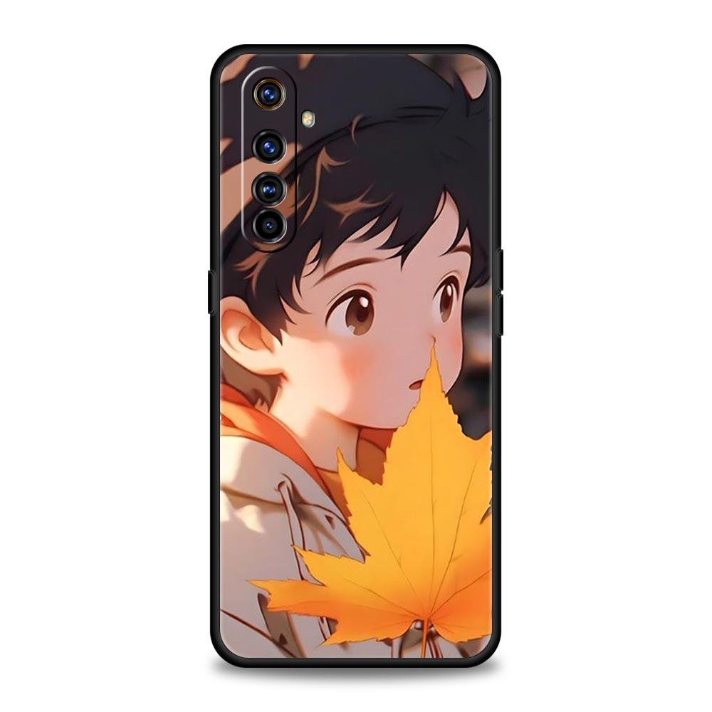Cute Boy Girl Couple Phone Case For Realme 12 11 10 4G 9 8 5G 7 6 GT5 GT3 GT2 Pro Plus C21 C11 C25 C35 GT Neo 2 3 3T 5 Cover