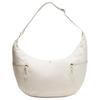 Große Beuteltasche 13L Verstellbarer Schultergurt Recyceltes Nylon Umhängetasche Unisex Schultertasche Hell-Elfenbein LU9CADS-033454