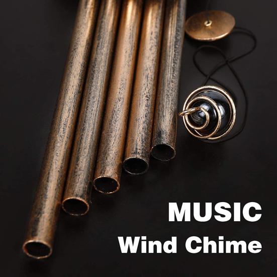 Solar Wind Chime for Outside Metal Waterproof Sun Moon Star Hanging Wind Chime