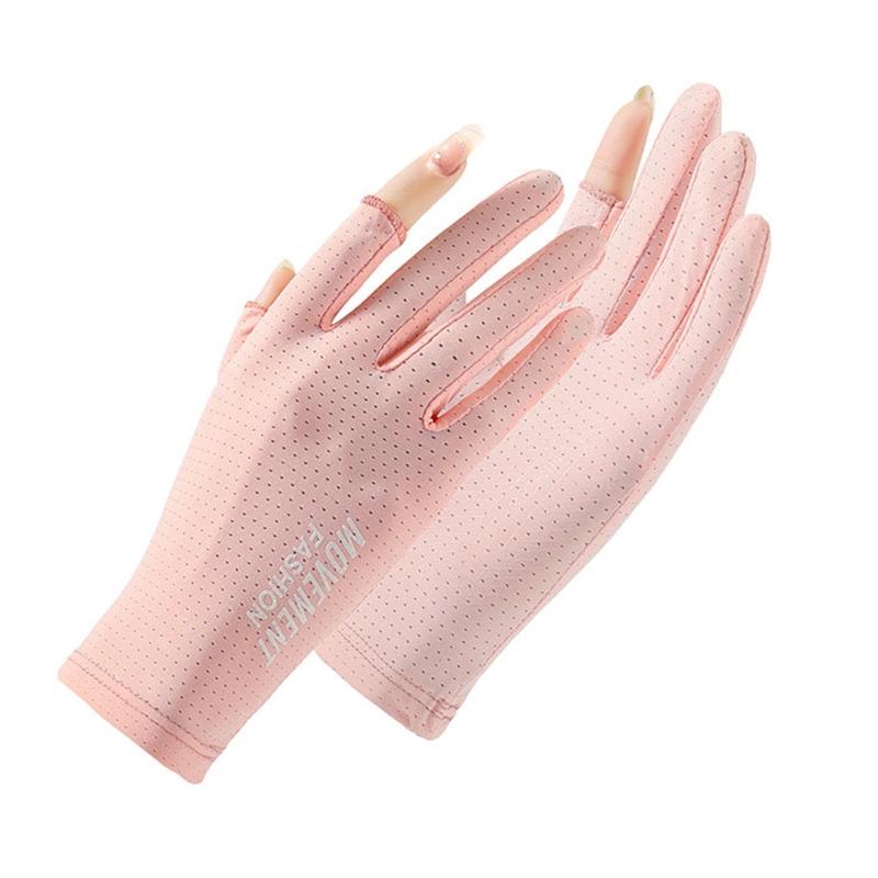 

Fashion Gloves for Men & Women Outdoor Sports Two-finger Exposed Gloves Breathable Summer Hiking Cycling Fishing Gloves