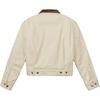 Timberland Comfortable Casual Loose Short Collar American Vintage Jacket Women Jacket Light-Brown A5ZTF-EFL