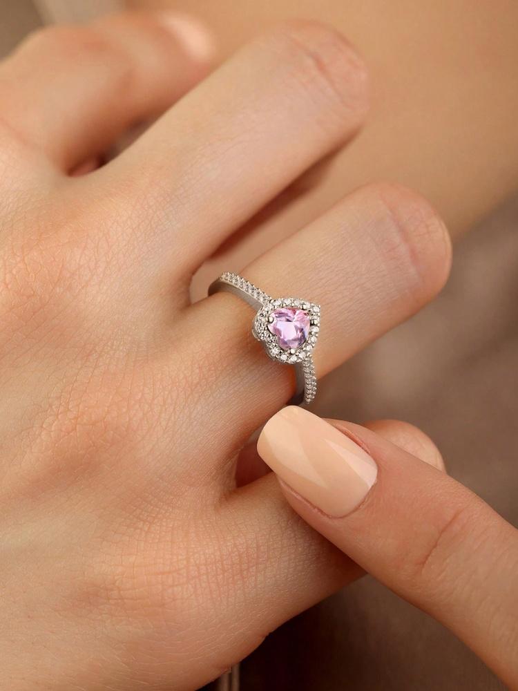 Gorgeous Zircon Shiny Love Heart Ring for Women Engagement Wedding Real 925 Silver Luxury High Quality Fine Jewelry