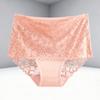 1 Pezzo Donna Lusso Ricamo Floreale Sexy Pizzo Mutandine Vita Alta Elastico Biancheria Intima Donna Traspirante Pizzo Patchwork Lingerie Nuovo