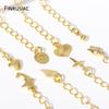 14K Gold Plated Extension Chain With Lobster Clasps End Extension Tail Chain Connector For DIY Bracelet Necklace Making Findings