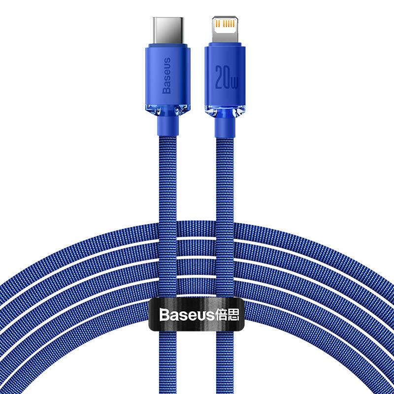 Kabel USB-C auf Lightning Baseus Crystal Shine, 20W, PD, 2M (Blau)
