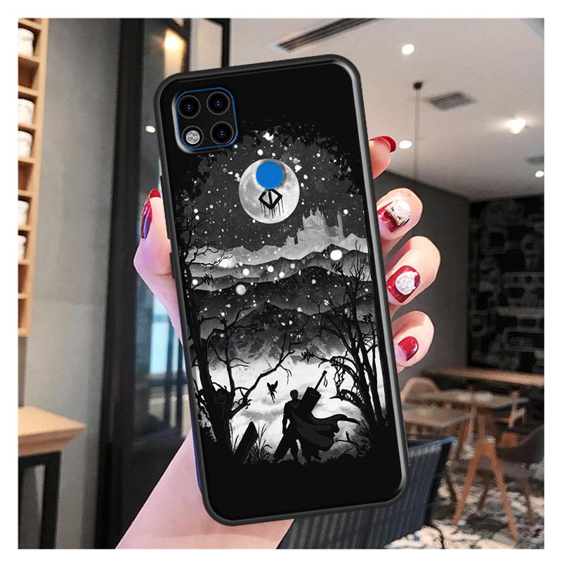 Berserk Guts Anime Case For Xiaomi Redmi Note 10 Pro Note 9 Pro Note 11 Pro 8T 9S 10S 10 9A 9T 9C Cover Case