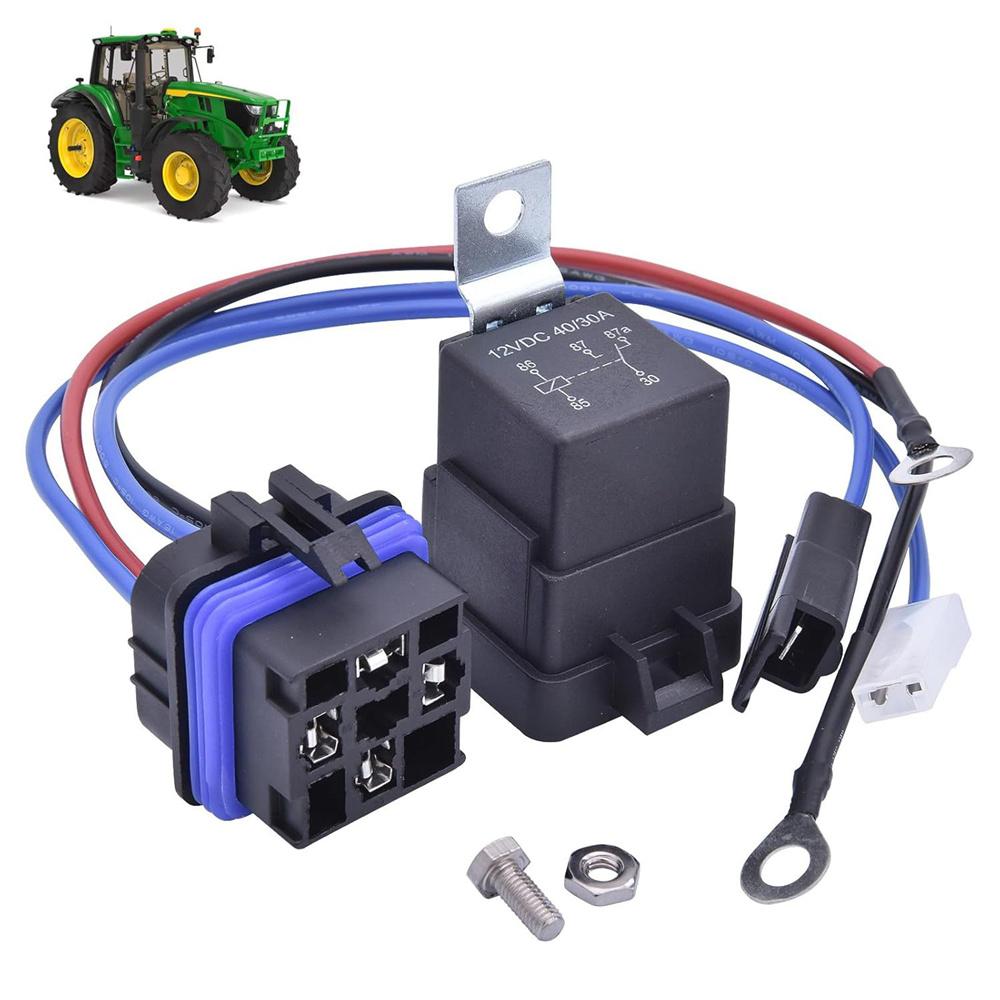 AM107421 Improvement Starter Relay Kit Fit for John Deere Kawasaki Onan 130 160 165 170 175 180 185 316 318 320 420