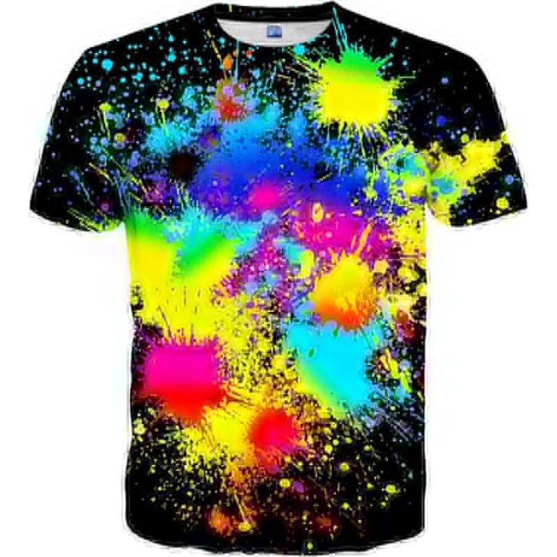 Casual Design 3D Printed Short Sleeve Men T Shirts Tees Summer 3D Digital Printed Men's Clothing Wear Fashion