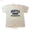 Y2k Vintage Seattle Washington Space Needle T Shirt Size L Vintage Top For Everyday Wear Streetwear Homme Versatile