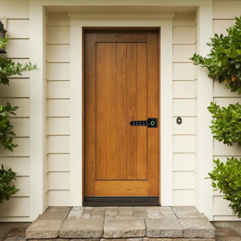 Intelligent Semiconductor Electronic Fingerprint Password Door Lock Anti Theft Home Security