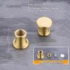 Piedini Mini Tavola in Ottone e Legno 4 Pezzi Riser Antiscivolo per Scatola Gioielli Vassoio Espositore Piccoli Mobili Uso Artigianato Fai da Te