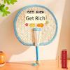 Summer Large Palm Fan, Children's Hand-Held Fan, Summer Handmade Woven Old-Fashioned Baby Mosquito-Repelling Small Banana Fan