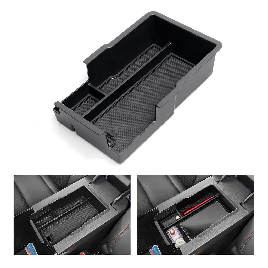 for Chevrolet Chevy Equinox 2025 Center Console Armrest Storage Box Car Tray Organizers Accessories Tidying Black