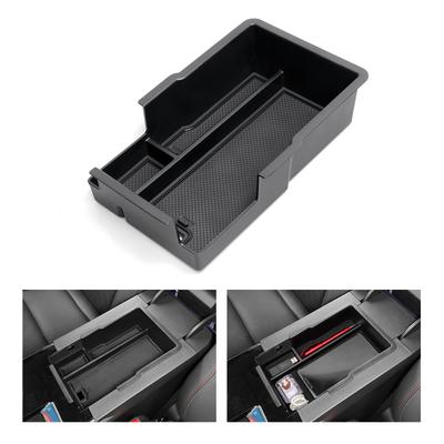 For Chevrolet Chevy Equinox 2025 Center Console Armrest Storage Box Car Tray Organizers Accessories Tidying Black