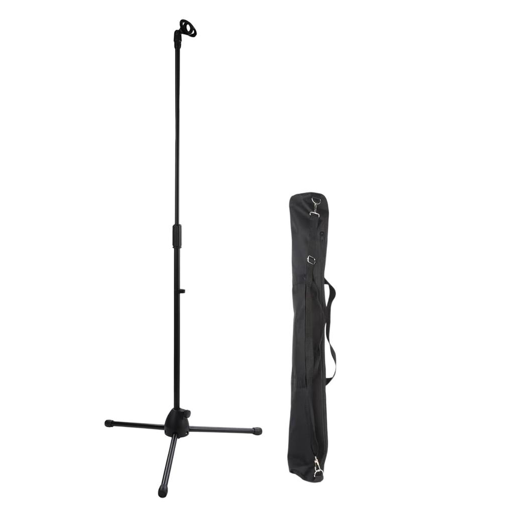 Mitoland Microphone with Storage Height Tripod Stand Wired Live Seminars Stand, Straight, Bag, Adjustable, Base, Microphone, Microphone, Karaoke,