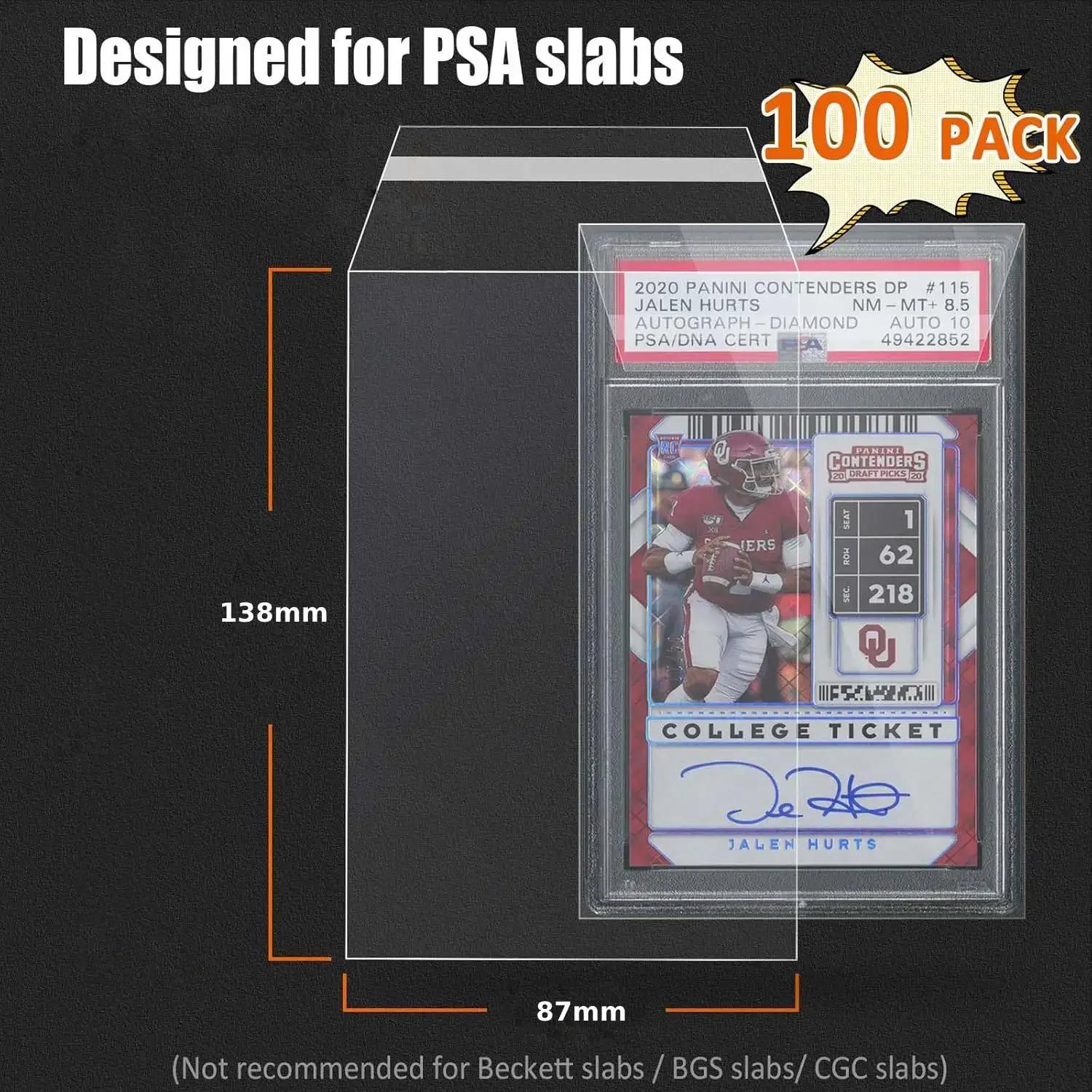

100Pcs Card Sleeves Graded Card Ultra Sleeves For The Graded Card Bgs/Psa Pro Collector Baseball Football Gaming Sport Psa Cards (As shown-21970)-