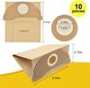Vacuum Cleaner Bags for Kärcher WD2 MV2 WD 2.200 WD2250 A2004 A2054 A2099 6.904-322.0, Paper Vacuum Dust Bags for Karcher WD
