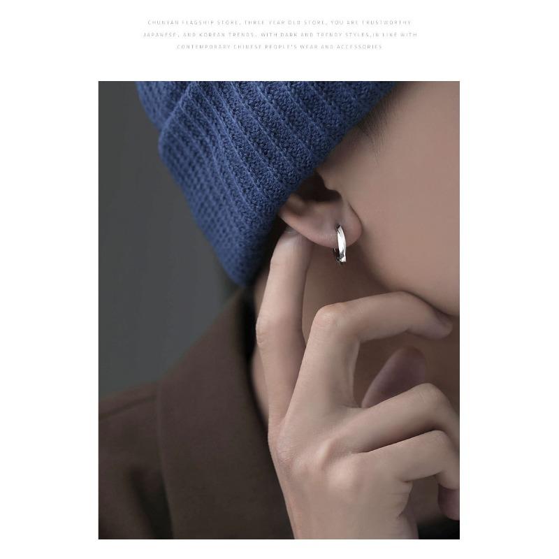 Korean Style Single Hip Hop Earrings For Men Women Students Simple