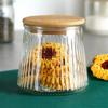 Glass Jar for Loose Products with Bamboo Lid and Seal