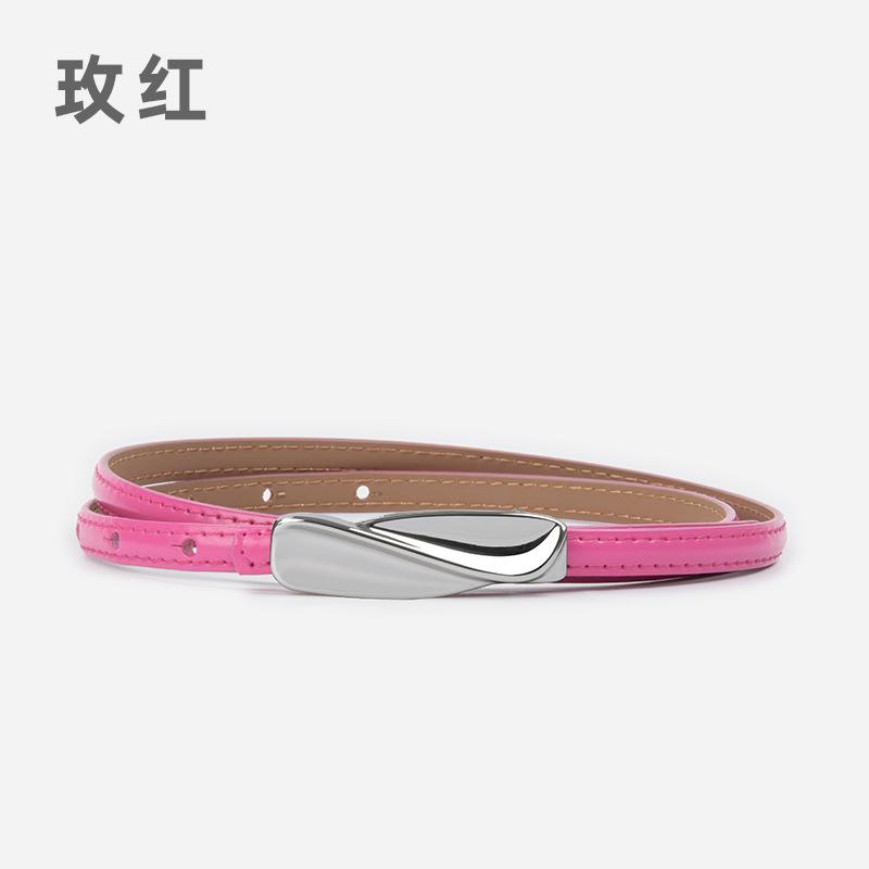 Leather Women'S Fine Belt Cowhide With Casual Pants Dress Skirt Women'S Belt