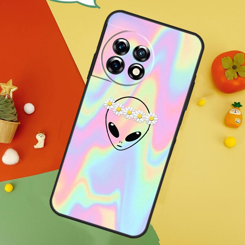 Cartoon Alien Case For OnePlus 15 12 12R 13T 13R 13 11 9 10 Pro 10T 8T Nord 5 CE 2 3 4 Lite N20 N30 Cover