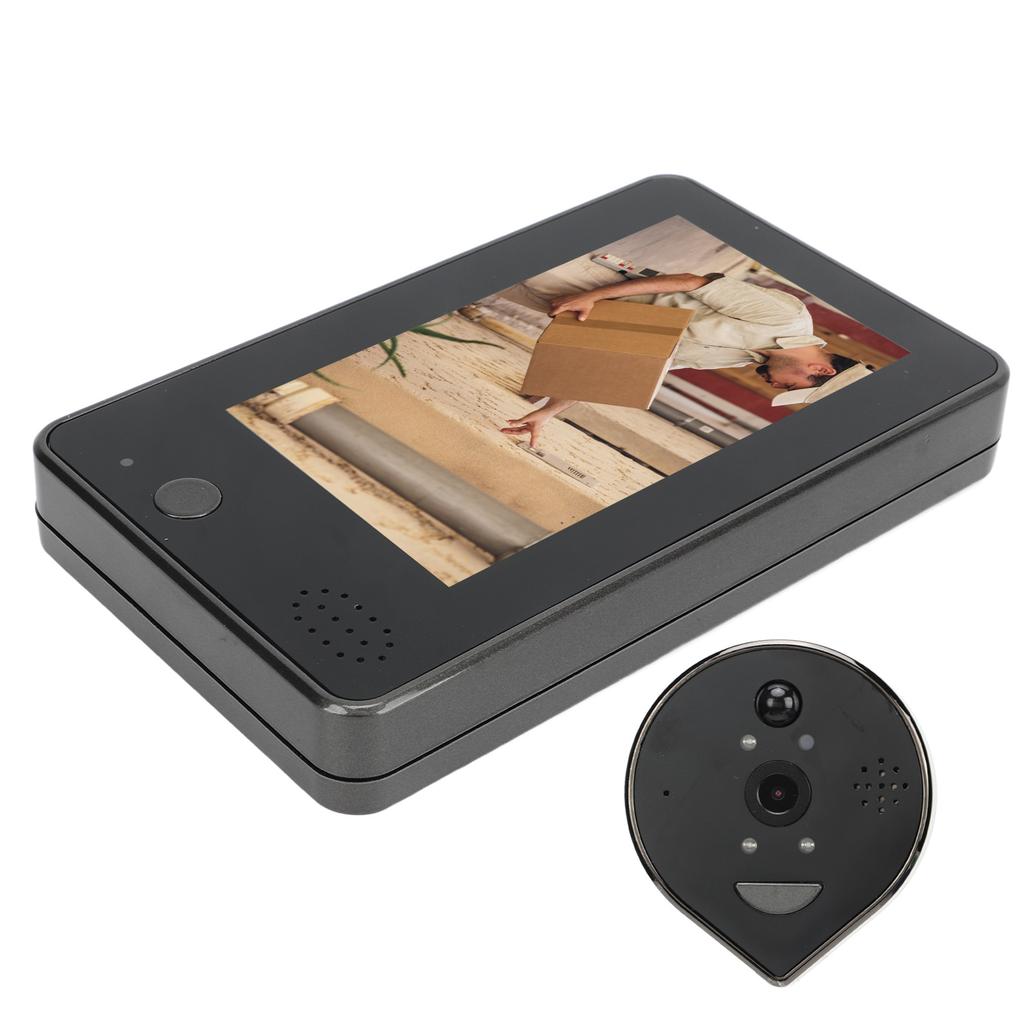Digital Door Camera 4.3in LCD Monitor Motion Detection Night Vision Waterproof APP Monitoring for
