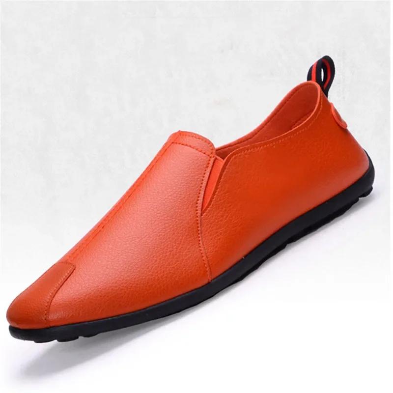 Men Loafers Shoes Spring Fashion Boat Footwear Man Leather Moccasins Shoes Man Casual Comfy Drive Shoes Business Oxford Sneaker