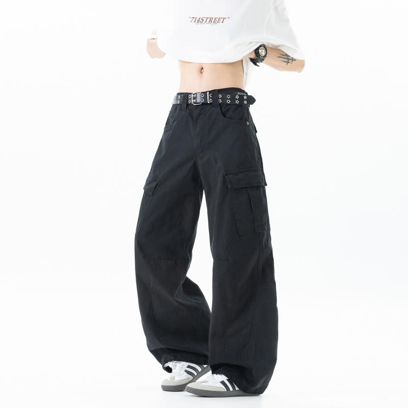 Lässige elastische Cargohosen Herren Sommer Dünn Locker Gerade Beine Bequem Stretch