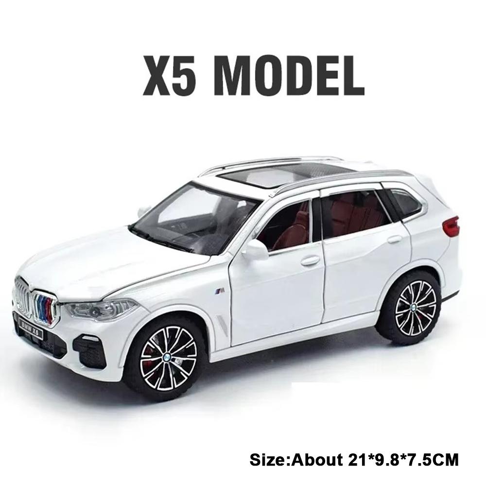 1:24 Scale 325LI X5 Model Car Toy Music Light Shock Absorption High Simulation Cars Models Alloy Diecast Toys for Kids Gifts