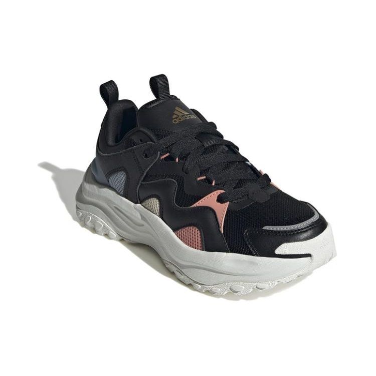 Adidas Maxxwavy Comfortable Simple Shock Absorption Non-Slip Low-Top Casual Shoes Women Casual Shoes Black Multicolor IF6889