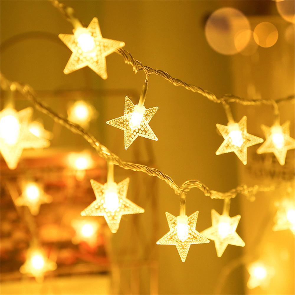 

3m 20-LED Star Design String Light Outdoor Home Festival Decorative Ambient Light,Battery Box Powered A