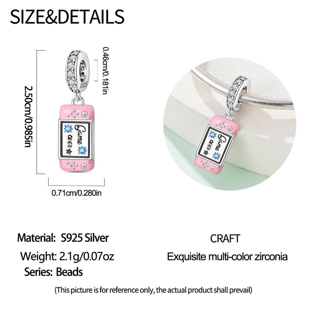 New Copper Charms Beads Games Console Headset Charm Pendant Fit Charm Bracelets Diy Jewelry Birthday Gift