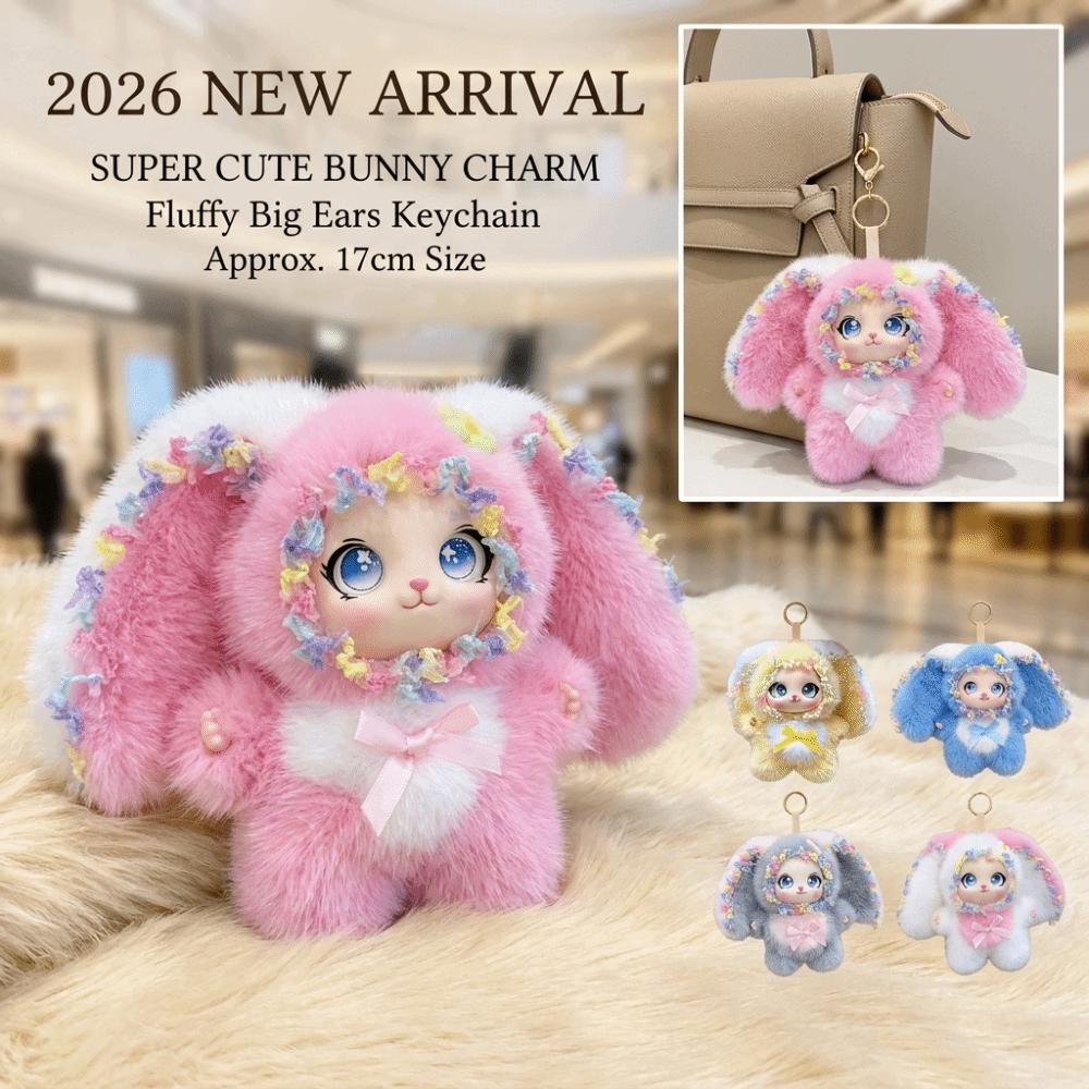 Soft Lori Rabbit Pendant Plush Bunny Plush Decoration Cute Vinyl Doll Keychain For Kids