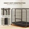 Heavy Duty Dog Crate,116 x 77 x 88 cm, Large Dog Cage for Small to Large Breeds