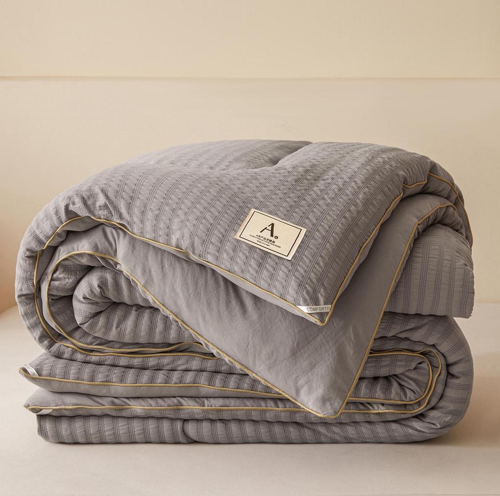 Class A Antibacterial Soybean Fiber All-Season Quilt: Cool Summer Duvet-Insert & Cozy Winter Quilt for Student Dorms