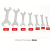 9/10pcs Thin Open End Wrench Set 3mm Ultra-thin Flat Wrench Tool Multi-Function Super-thin for Plumbing Tubing Gas Nozzle Fork Spanner