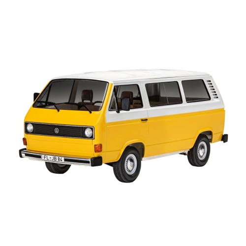 German Revell 1/25 Scale VW T3 Microbus Plastic Model Kit 07706, Molded In Color
