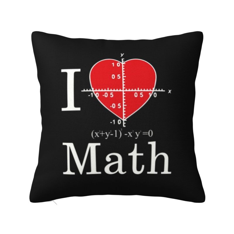 Mathematics Formulas Math Numbers Luxury Pillow Cover Home Decorative Geek Science Puzzle Sofa Cushion