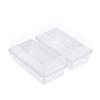10/50Pcs Clear Sandwich Cake Holder Bakery Food Boxes Cupcake Container Tiramisu Wrapping Package Boxes For Wedding Birthday