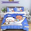 3pcs Bubu and Dudu1 Pattern Bedding Set Duvet Cover Set Includes Duvet Cover &pillowcases, Perfect All Season Bedroom Decoration & Gift